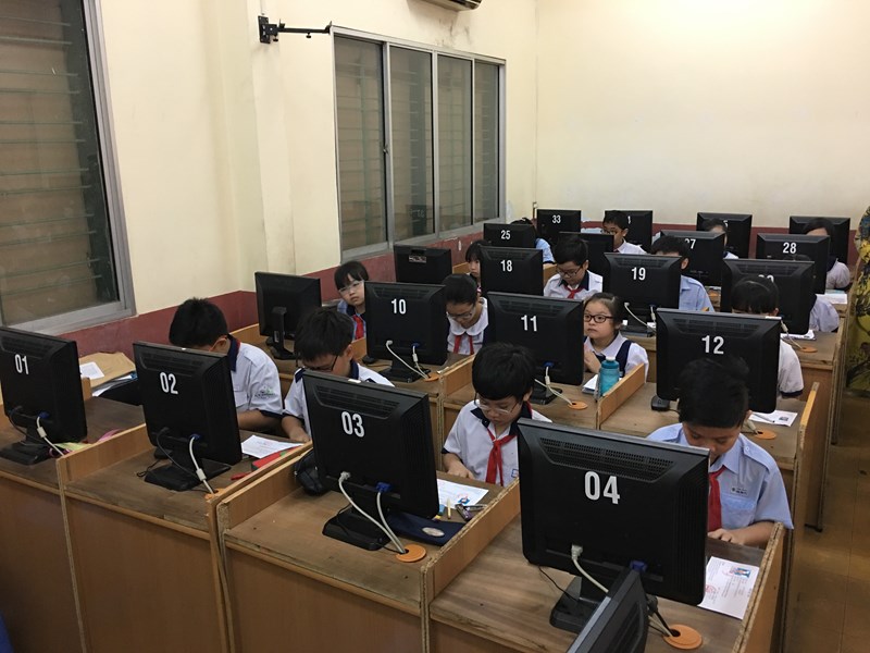 Hội thi Tin học cấp Tiểu học Quận 3 năm học 2016-2017
